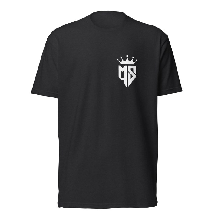 El Pistolero Crest Tee — crowned crest on black